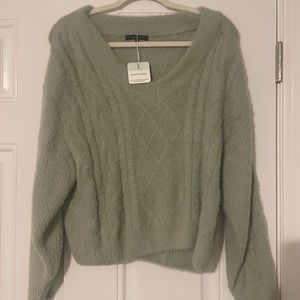 Love Tree Green Sweater